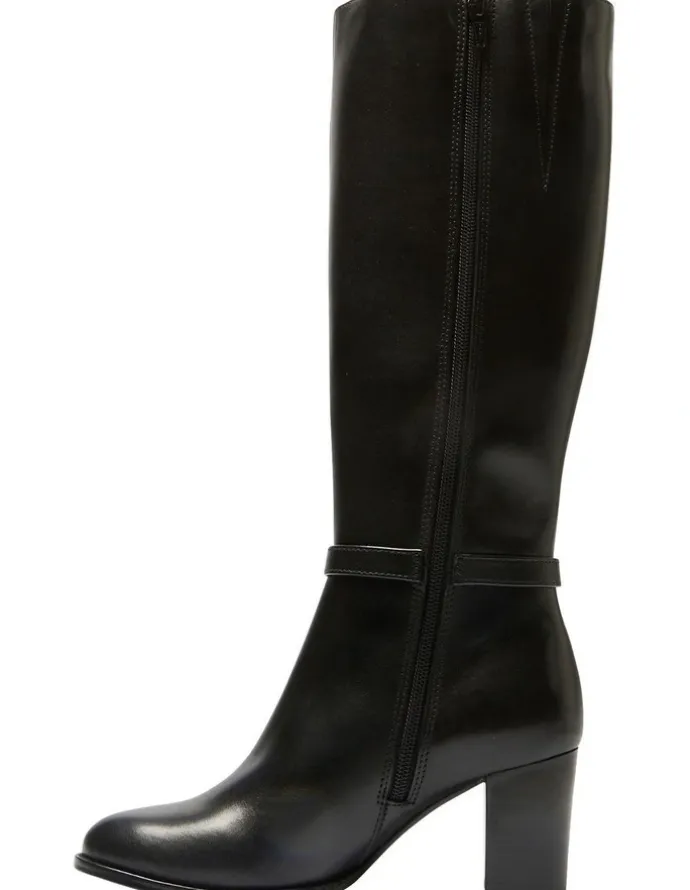Jane Debster Galen Boots in Black Leather