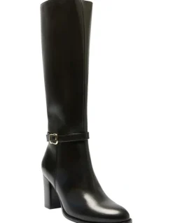 Jane Debster Galen Boots in Black Leather
