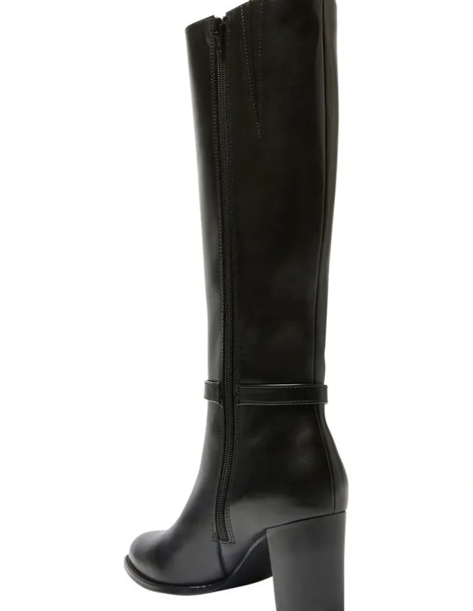 Jane Debster Galen Boots in Black Leather
