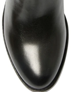 Jane Debster Galen Boots in Black Leather