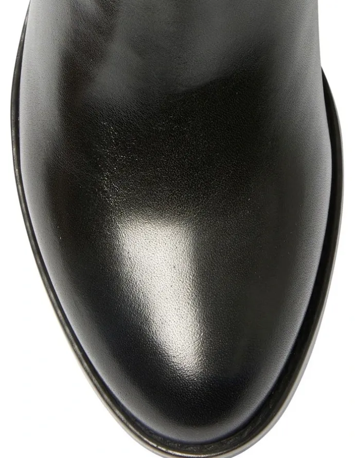 Jane Debster Galen Boots in Black Leather
