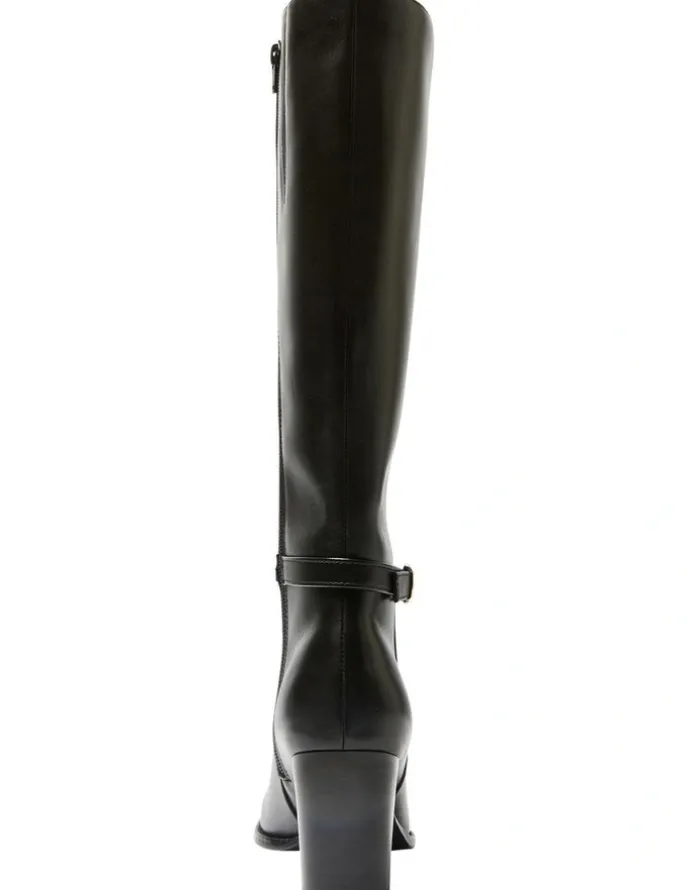 Jane Debster Galen Boots in Black Leather