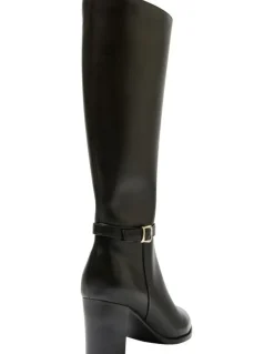 Jane Debster Galen Boots in Black Leather