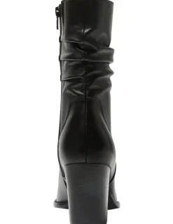 Jane Debster Gibson Leather Boots in Black