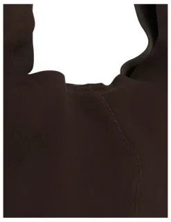 Jane Debster H-Quay Shoulder Bag in Chocolate Suede