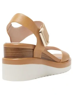 Jane Debster Iris Leather Sandals in Light Tan