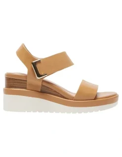Jane Debster Iris Leather Sandals in Light Tan