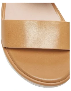 Jane Debster Iris Leather Sandals in Light Tan