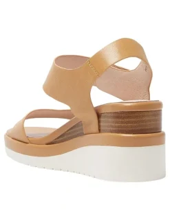 Jane Debster Iris Leather Sandals in Light Tan
