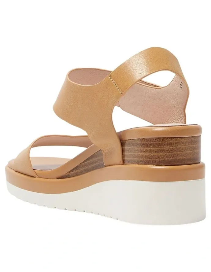 Jane Debster Iris Leather Sandals in Light Tan