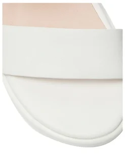 Jane Debster Iris Sandals in White Leather
