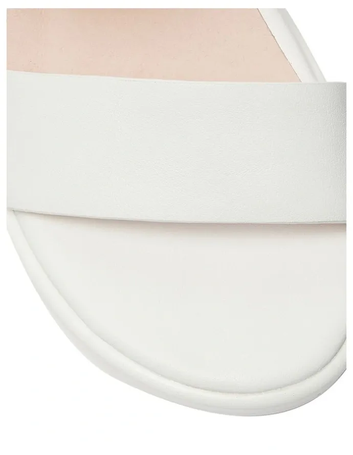 Jane Debster Iris Sandals in White Leather