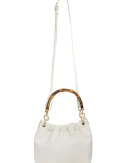 Jane Debster Leona Shoulder Bag in Chalk Pebble