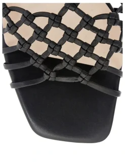 Jane Debster Magnolia Sandals in Black Weave