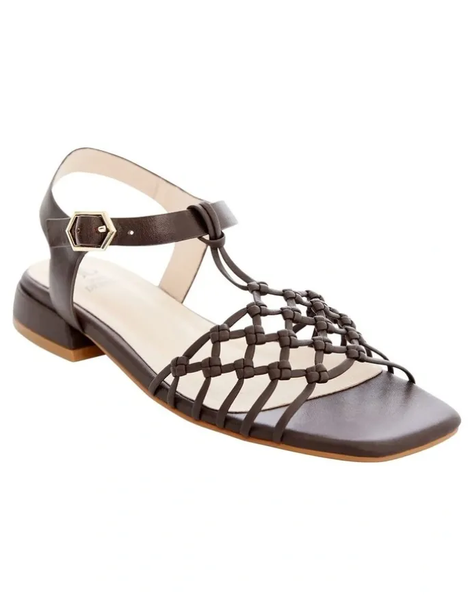 Jane Debster Magnolia Sandals in Chocolate Weave