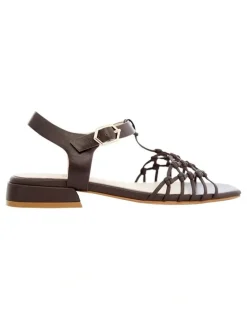 Jane Debster Magnolia Sandals in Chocolate Weave