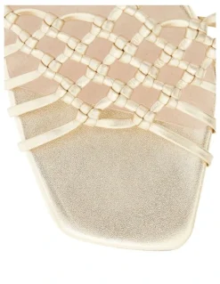 Jane Debster Magnolia Sandals in Gold Weave