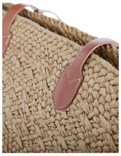 Jane Debster Munich Bag in Tan/Neutral Raffia