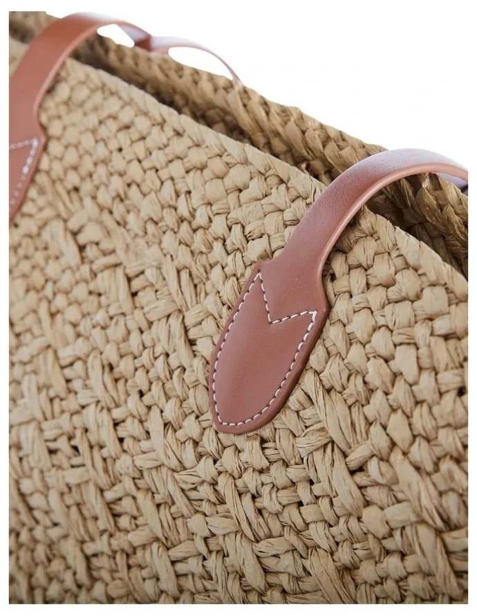 Jane Debster Munich Bag in Tan/Neutral Raffia