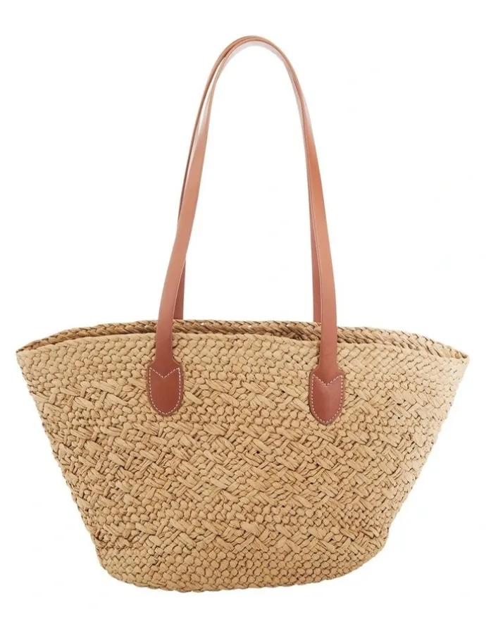Jane Debster Munich Bag in Tan/Neutral Raffia