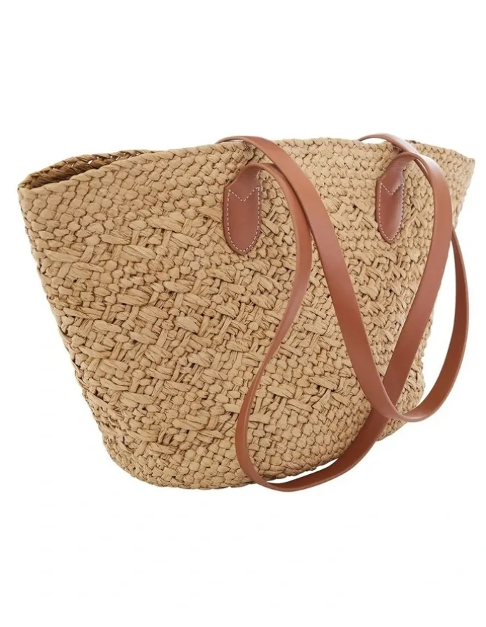 Jane Debster Munich Bag in Tan/Neutral Raffia
