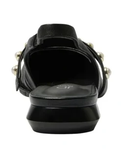 Jane Debster Opal Flat Shoes in Black Leather