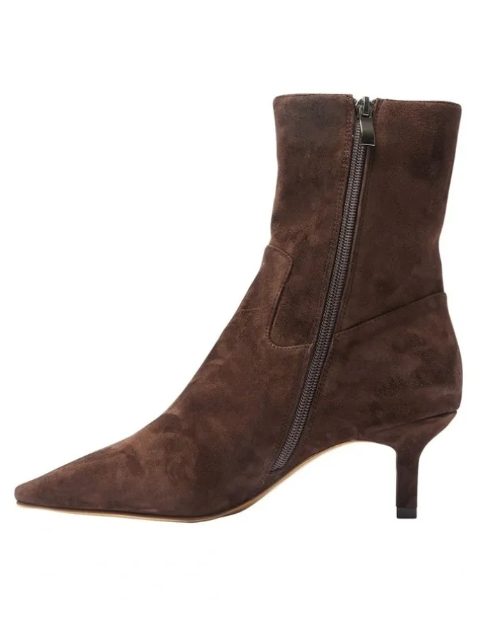 Jane Debster Rogue Boots in Chocolate Suede