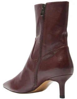 Jane Debster Rogue Boots in Wine Leather