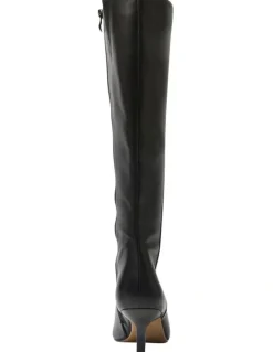 Jane Debster Roulette Boots in Black Leather