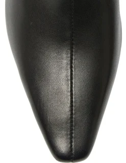 Jane Debster Roulette Boots in Black Leather