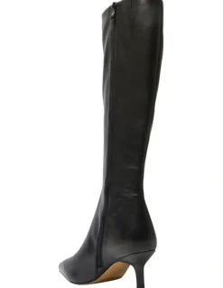 Jane Debster Roulette Boots in Black Leather