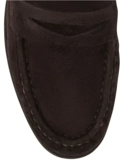 Jane Debster Turner Flat Shoes in Chocolate Suede