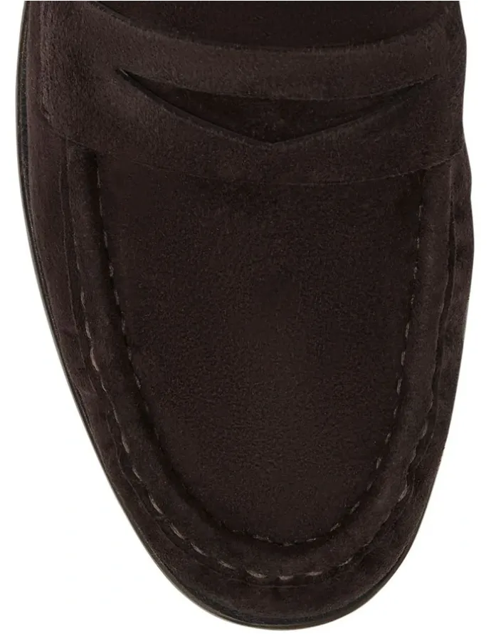Jane Debster Turner Flat Shoes in Chocolate Suede