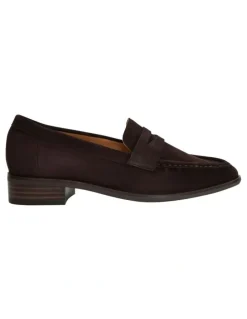 Jane Debster Turner Flat Shoes in Chocolate Suede