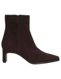 Jane Debster Vanta Boots in Chocolate Suede