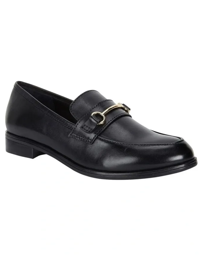 Jane Debster Wallis Black Hi Shine Flat Shoes