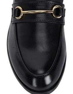 Jane Debster Wallis Black Hi Shine Flat Shoes