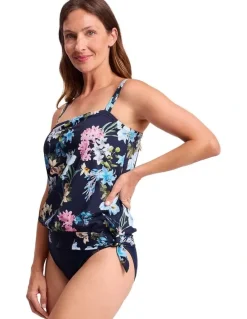 Jantzen Aster Bandeau Blouson Singlet and Multi Floral Print