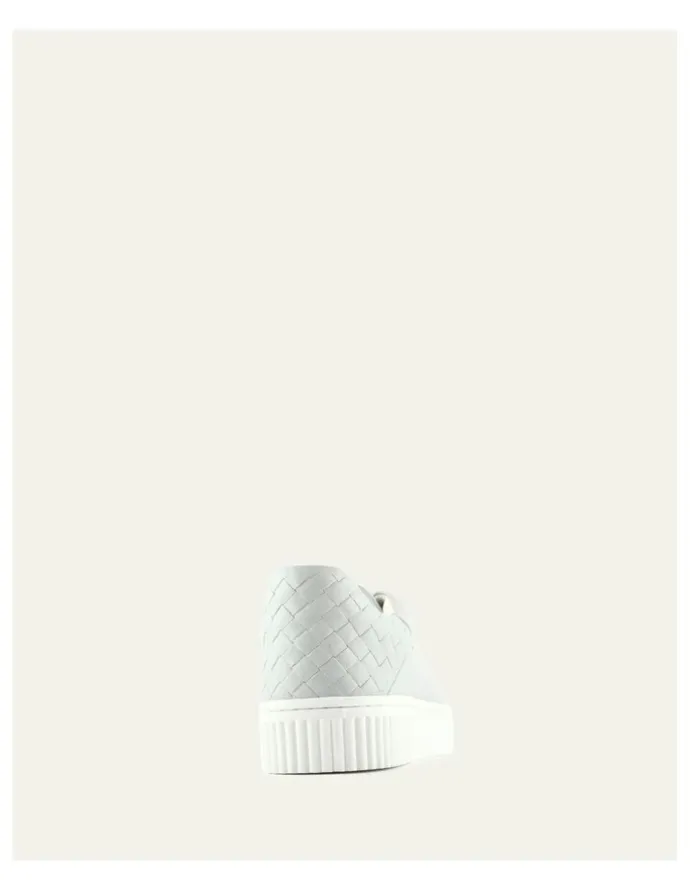 Jo Mercer Campbell Leather Sneakers in Dusk Blue