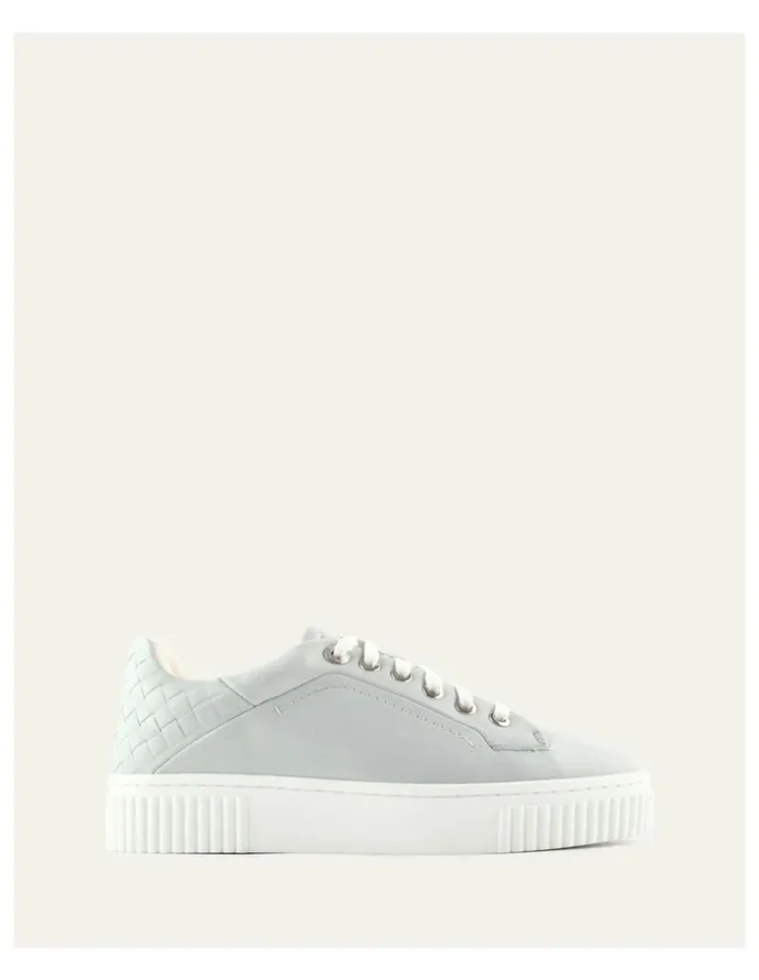 Jo Mercer Campbell Leather Sneakers in Dusk Blue