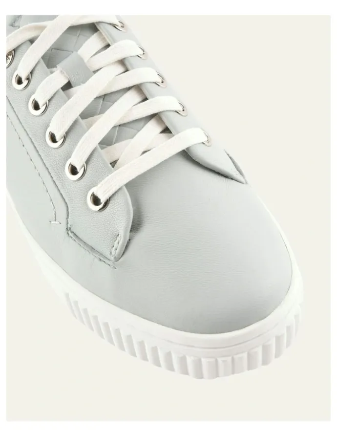 Jo Mercer Campbell Leather Sneakers in Dusk Blue