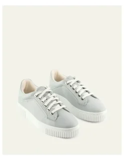 Jo Mercer Campbell Leather Sneakers in Dusk Blue
