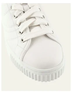 Jo Mercer Capri Leather Sneakers in White