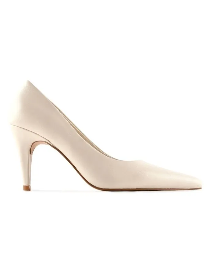 Jo Mercer Dash High Heels in Off White Leather