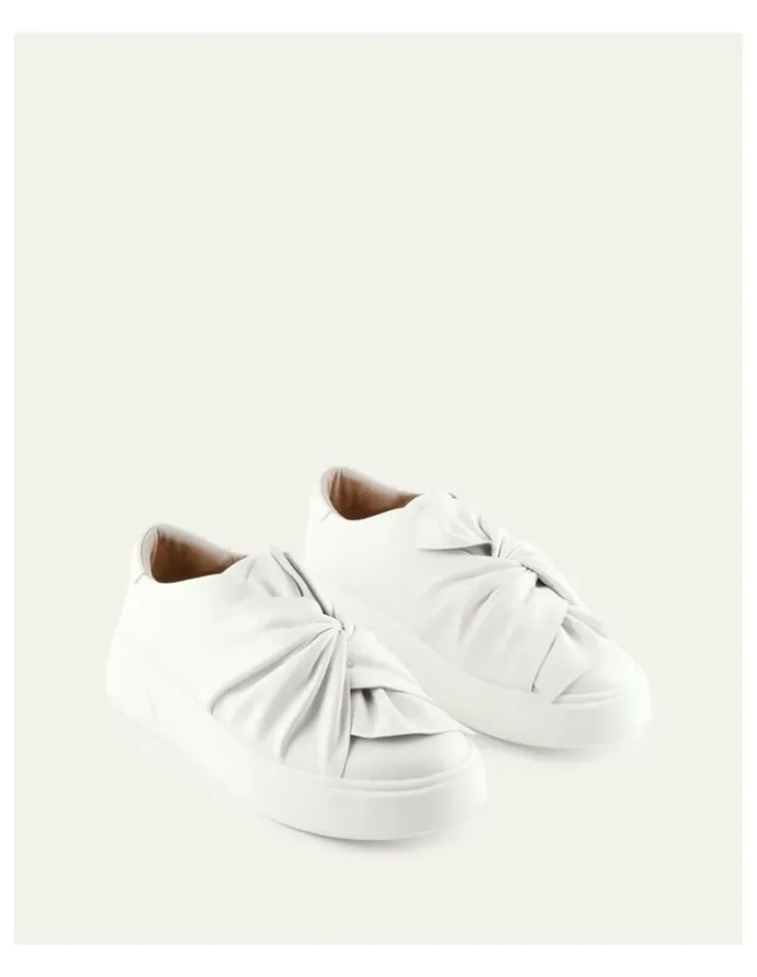 Jo Mercer Edie Leather Sneakers in White