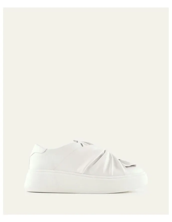 Jo Mercer Edie Leather Sneakers in White
