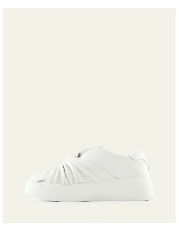 Jo Mercer Edie Leather Sneakers in White