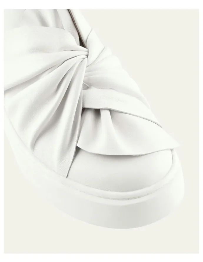Jo Mercer Edie Leather Sneakers in White