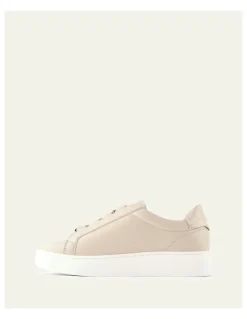 Jo Mercer Hawke Leather Sneakers in Bone