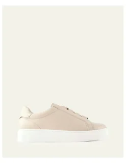 Jo Mercer Hawke Leather Sneakers in Bone